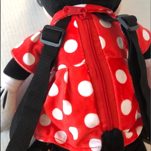 Disney Minnie Mouse Stuff Doll Back Pack NWT - Picture 4 of 11